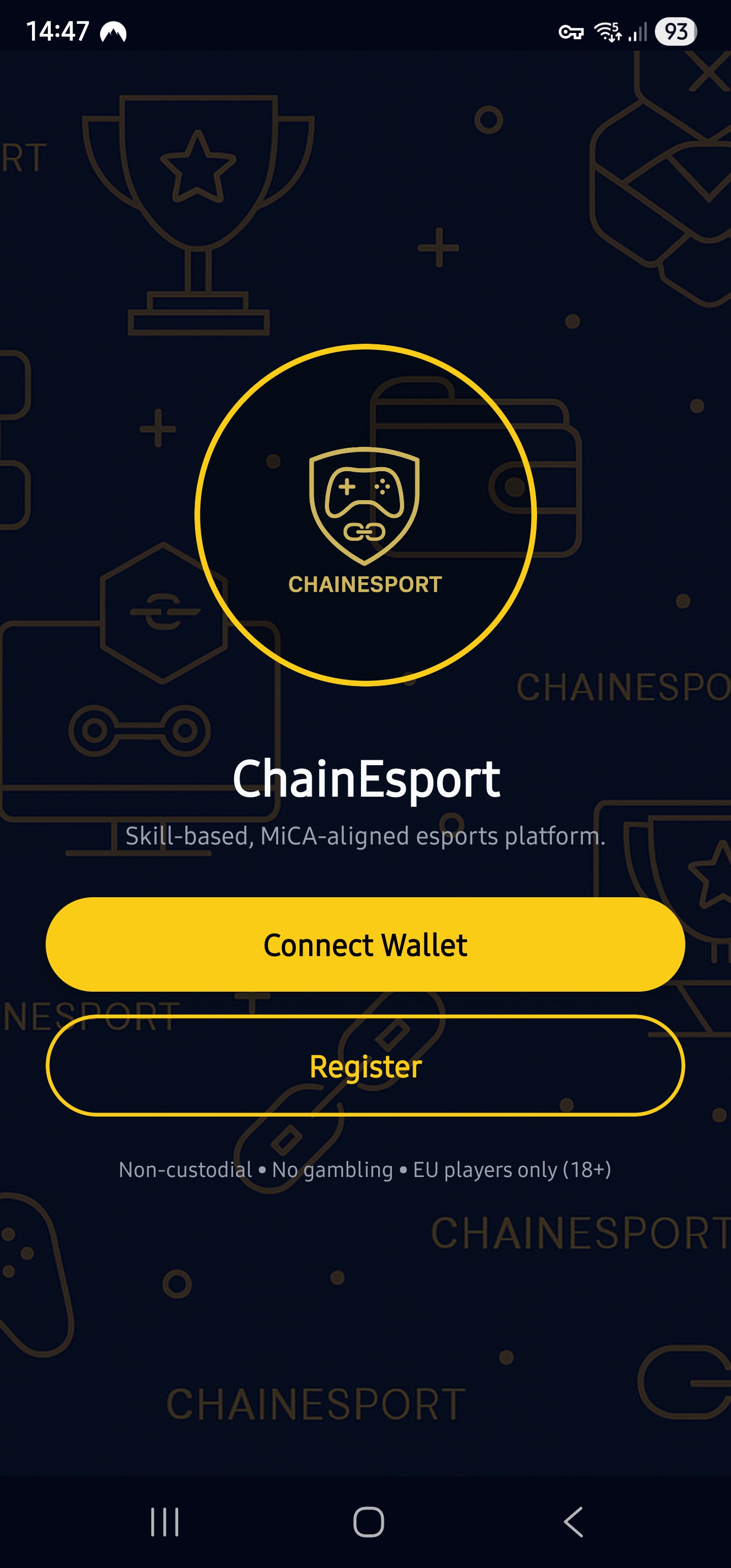 ChainEsport App Home