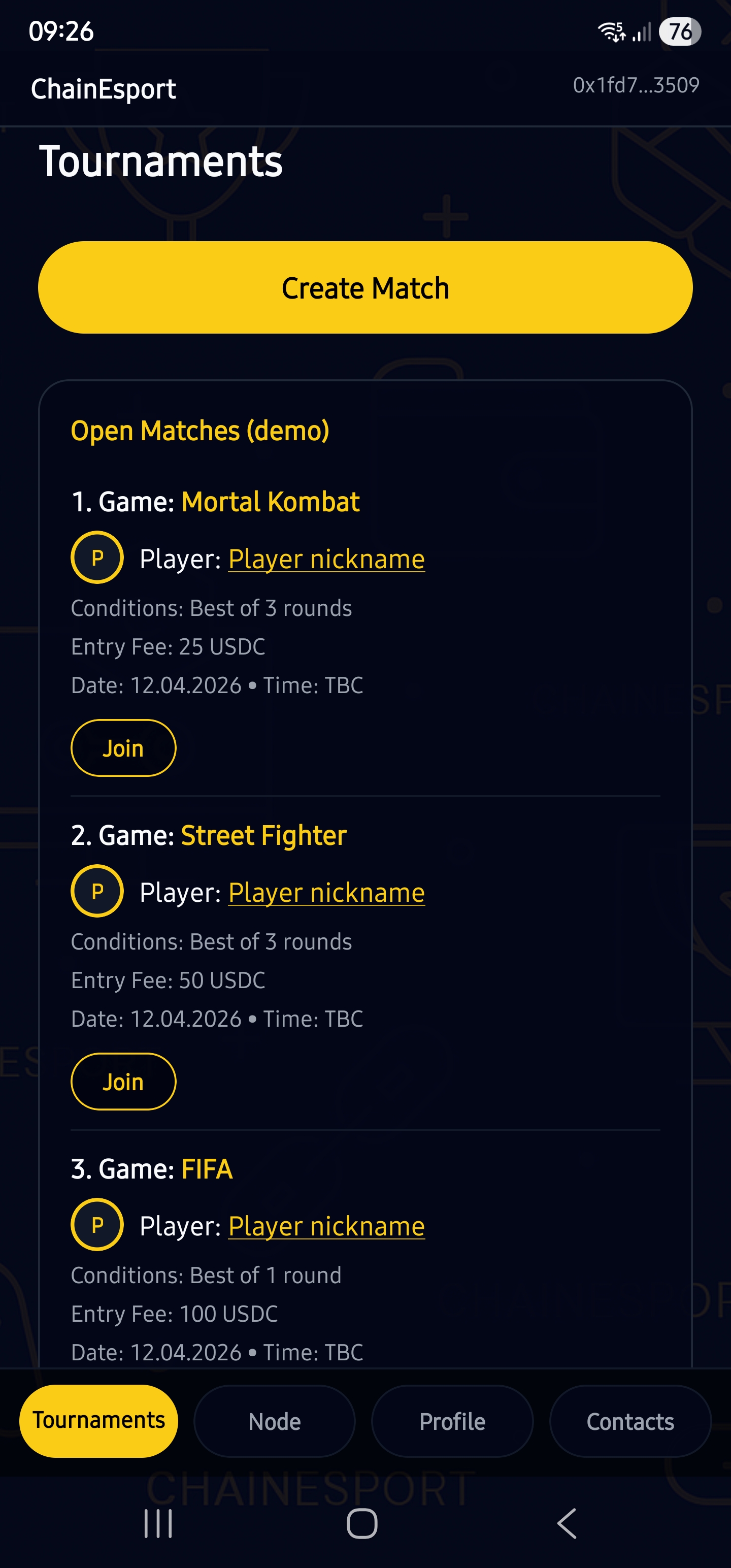 ChainEsport Tournaments