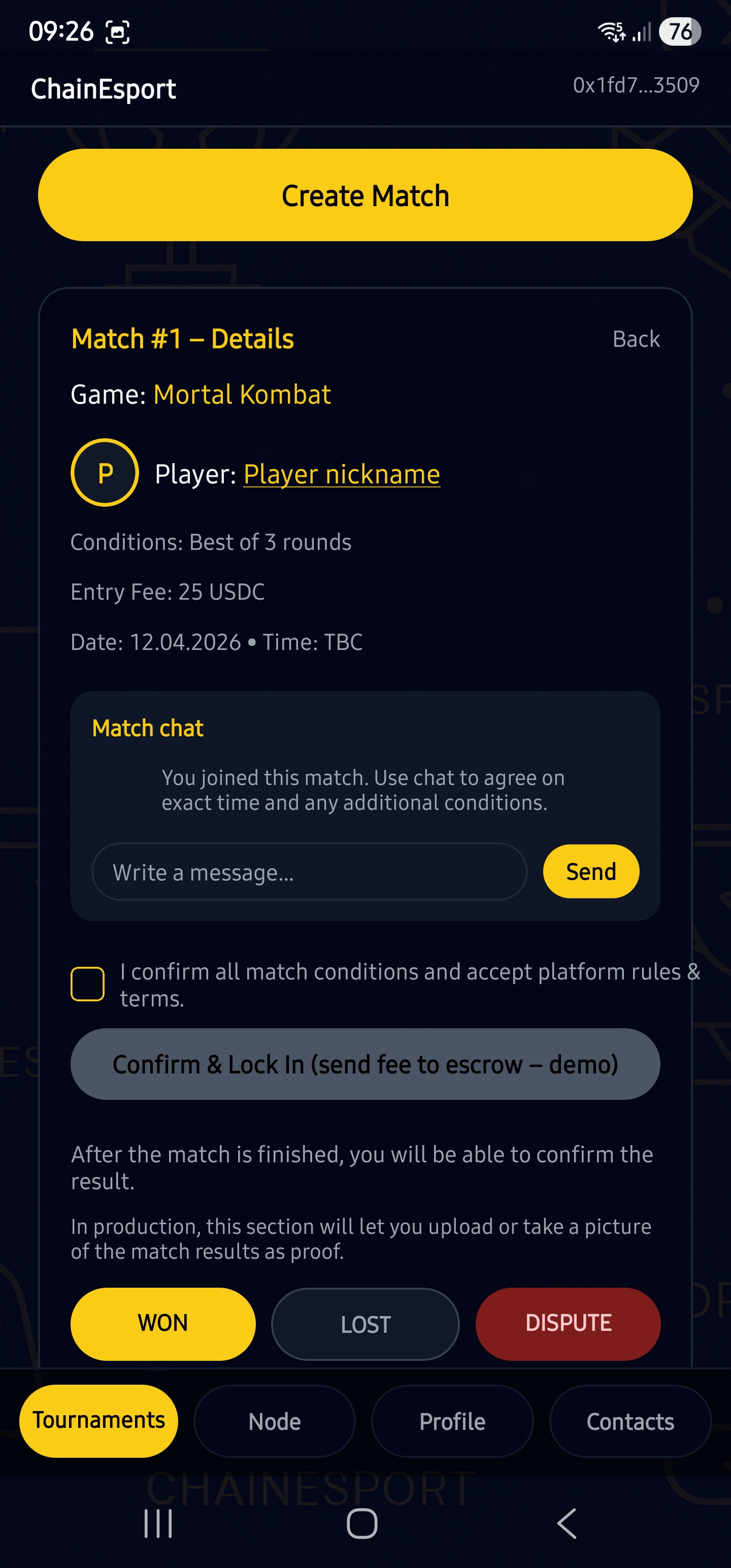 ChainEsport Match Details